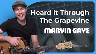 How to play Heard It Through The Grapevine by Marvin Gaye on guitar [upl. by Camus378]