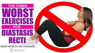 Exercises to AVOID with Diastasis Recti  Postpartum Ab Exercises  Rectus Diastasis Friendly [upl. by Anibor]