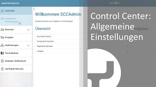 Swyx Control Center Allgemeine Einstellungen [upl. by Antonino]