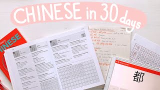 How I learned Chinese Mandarin in 30 Days  tips on how to learn 2 languages  study with me [upl. by Aerol]