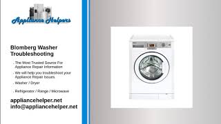 Blomberg Washer Troubleshooting [upl. by Prowel867]