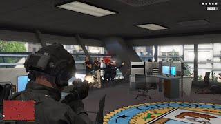 GTA 5  Mission Row Police Station Massacre  Ten Star Escape [upl. by Canada]