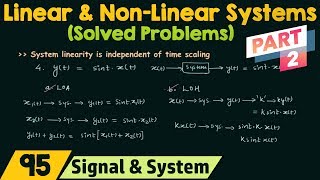 Linear and NonLinear Systems Solved Problems  Part 2 [upl. by Apurk]