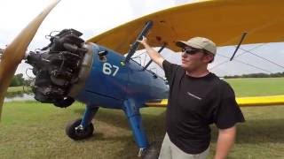 Stearman PT17 Walkaround [upl. by Eittol30]