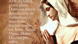 Ave Maria Hymn with Lyrics  Latin [upl. by Eissirc]