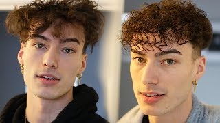 5 MINUTE Curly Hair Tutorial for Men [upl. by Annasus]