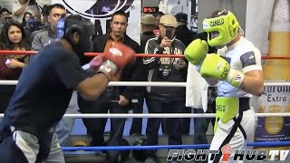 CANELO ALVAREZ WORKS SPARRING PARTNER WITH HIGH LEVEL COUNTER PUNCHING  FULL VIDEO [upl. by Yentiw23]