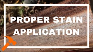 Applying Stain To A Handrail  Handyman Minute Tip [upl. by Edmondo]