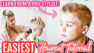 How To Cut Boys Hair With Clippers For Beginners  How To Cut Hair At Home [upl. by Aciram472]