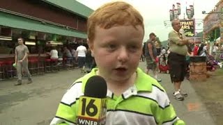 Apparently kid interviewed at Pennsylvania county fair [upl. by Lemmor169]