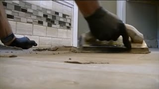 How To Grout TileTHE CORRECT WAY [upl. by Ardelis]