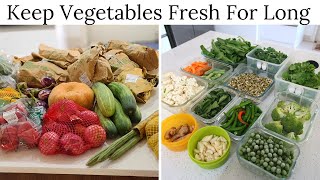 How To Keep Vegetables Fresh For Long  Vegetable Storage Tips [upl. by Nywled320]