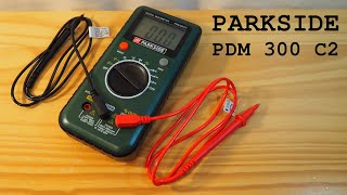 Parkside PDM 300 C2 digital multimeter • Unboxing and overview [upl. by Nnylassej]