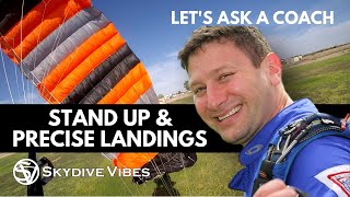 Skydiving Landings amp How to start Swooping  Lets Ask a Coach  Brian Germain [upl. by Mchugh]