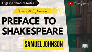 Preface to Shakespeare  by Samuel Johnson  IRENE FRANCIS [upl. by Elianore751]