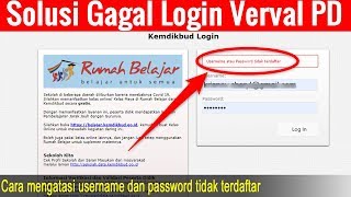 Cara Mengatasi Gagal Login Verval PD [upl. by Parrott]