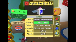 Maxing digital bee  Bee Swarm Simulator [upl. by Eserehc]