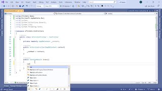 18 Adding your first controller ActorsController  ASPNET MVC [upl. by Ume408]