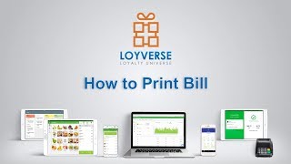 How to Print Bill  Loyverse POS [upl. by Haidebez]