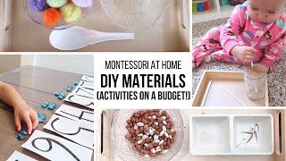 MONTESSORI AT HOME DIY Montessori Materials on a Budget [upl. by Camellia]