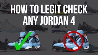 How To Legit Check Jordan 4s Any Model [upl. by Hobbs339]