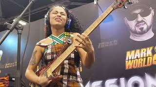 Mohini Dey at the Mark Bass booth NAMM 2019 [upl. by Watts]