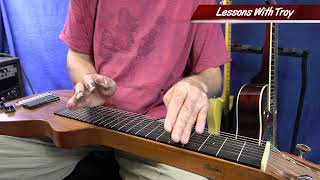 Sleepwalk  Sliding Harmonic Lick  C6 Lapsteel Lesson [upl. by Stannfield]