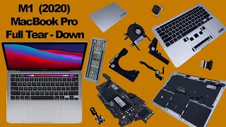 2020 M1 MacBook Pro 13quot A2338  Disassembly Teardown Guide [upl. by Nomed601]