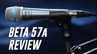 Shure Beta 57a Dynamic Mic Review  Test [upl. by Ssilb668]