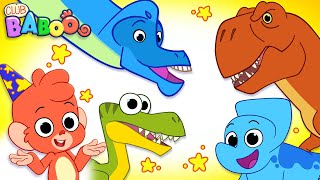 Club Baboos Funny Dinosaurs for Kids  Funny Dinosaur Cartoons  TRex Brachiosaurus and more [upl. by Nowed]