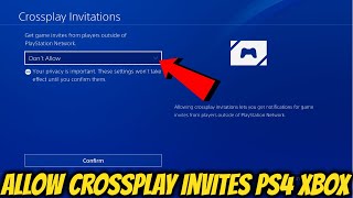 Allow Crossplay Invites PlayStation [upl. by Krystal]