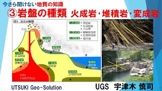 今さら聞けない地質の知識③ 岩盤の種類って？ [upl. by Annoif]