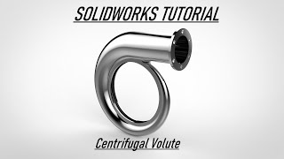 Solidworks tutorial  Design Volute Casing [upl. by Refinnej]