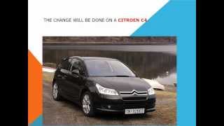 How to replace the air cabin filter dust pollen filter on a Citroen C4 [upl. by Elreath685]