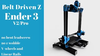 How To Belt Driven Ender 3V2Pro Tutorial [upl. by Akim]