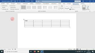 Eenvoudige tabel maken en aanpassen in Word [upl. by Alledi]