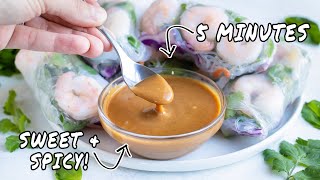 The EASIEST Peanut Dipping Sauce Recipe [upl. by Auburn]