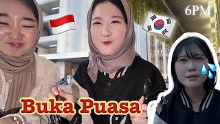 REAKSI ORANG KOREA IKUT PUASA BERSAMA🇰🇷🇮🇩💕 [upl. by Hospers]