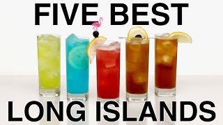 Top 5 Long Island Iced Tea Cocktails  Easy Cocktails [upl. by Muldon191]