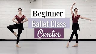 Beginner Ballet Class Center  At Home Workout  Kathryn Morgan [upl. by Bazluke941]