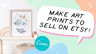 How to Create Digital Art Prints to Sell on Etsy [upl. by Anitra854]