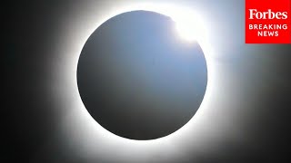 Total Solar Eclipse Reaches Houlton Maine Before Departing US amp Entering Canada [upl. by Auvil]