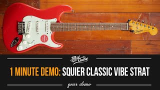 1 MINUTE DEMO Squier Classic Vibe 60s Stratocaster [upl. by Pylle]