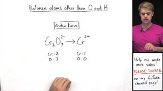 How to Balance Redox Equations in Acidic Solution Example 1 [upl. by Frech]