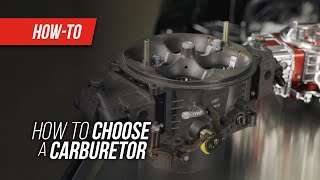 How To Choose A Carburetor [upl. by Ednihek]