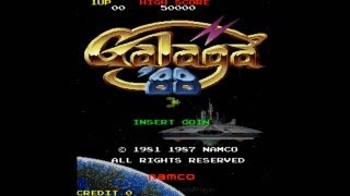 Galaga 88 1987 Namco Mame Retro Arcade Games [upl. by Akinna549]