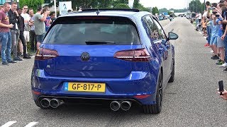 Tuning Cars Leaving Car Show Audi R8 C63 AMG M5 V10 Straight Pipes RS6 Avant Huracan amp More [upl. by Benoit650]