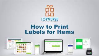 How to Print Labels for Items  Loyverse Inventory [upl. by Aynom]