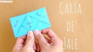 Carta Jale FACIL  Cartas de origami  CARTAS PARA MI NOVIO [upl. by Naldo715]