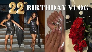 22ND BIRTHDAY VLOG  PREP  GRWM Hair Makeup Dinner Gifts amp More [upl. by Ettore748]